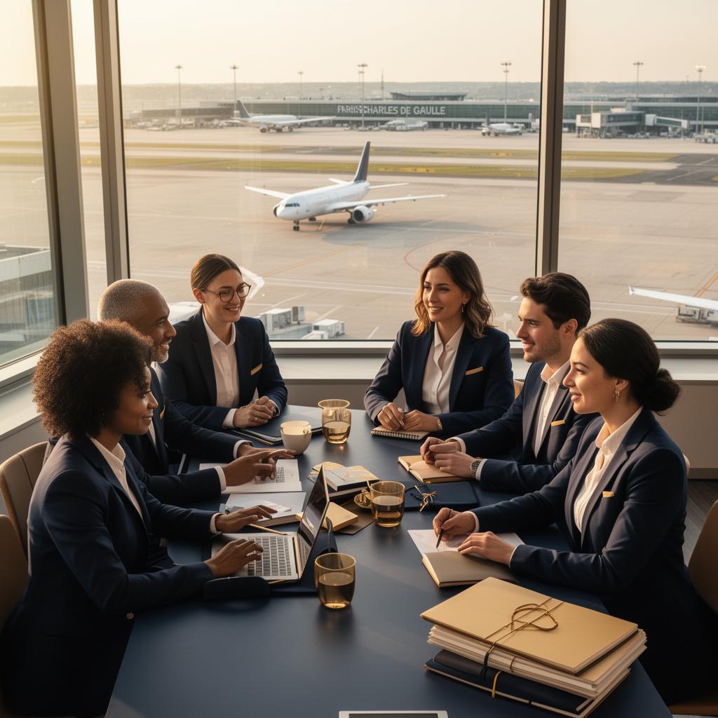 Équipe DeepWork au hub de Roissy CDG